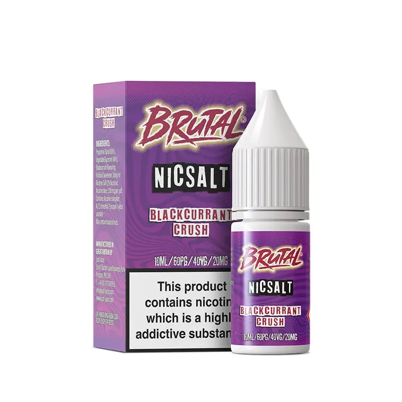 Brutal Drinks Blackcurrant Crush 10ml Nic Salt E-Liquid Brutal