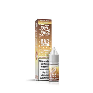 Just Juice Bar Range Iced Caramel Macchiato 10ml Nic Salt E-Liquid