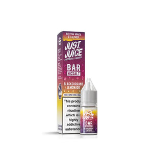 Just Juice Bar Range Blackcurrant Lemonade 10ml Nic Salt E-Liquid