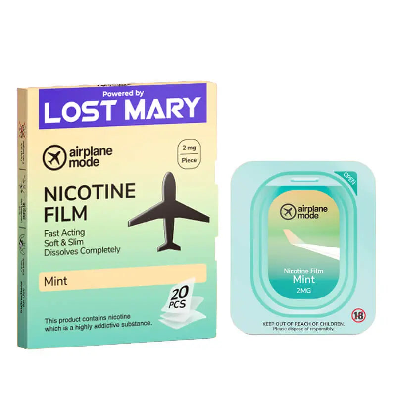 Lost Mary Airplane Mode Mint Nic Film - 2mg/20PK