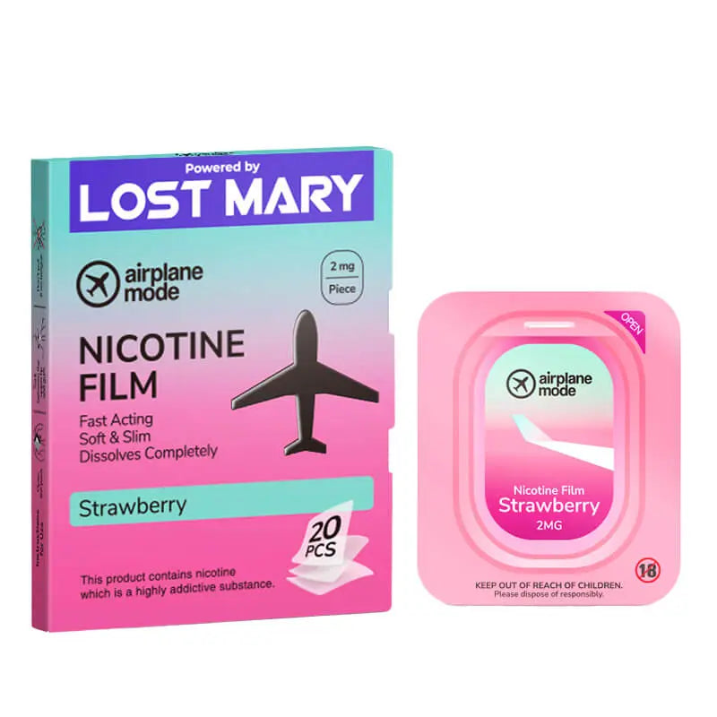 Lost Mary Airplane Mode Strawberry Nic Film - 2mg/20PK