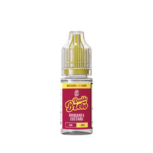 Ohm Brew Double Brew Rhubarb & Custard 10ml Nic Salt E-Liquid