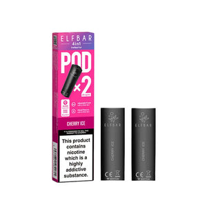 Elf Bar 4in1 Cherry Ice Prefilled Vape Pods - 20mg