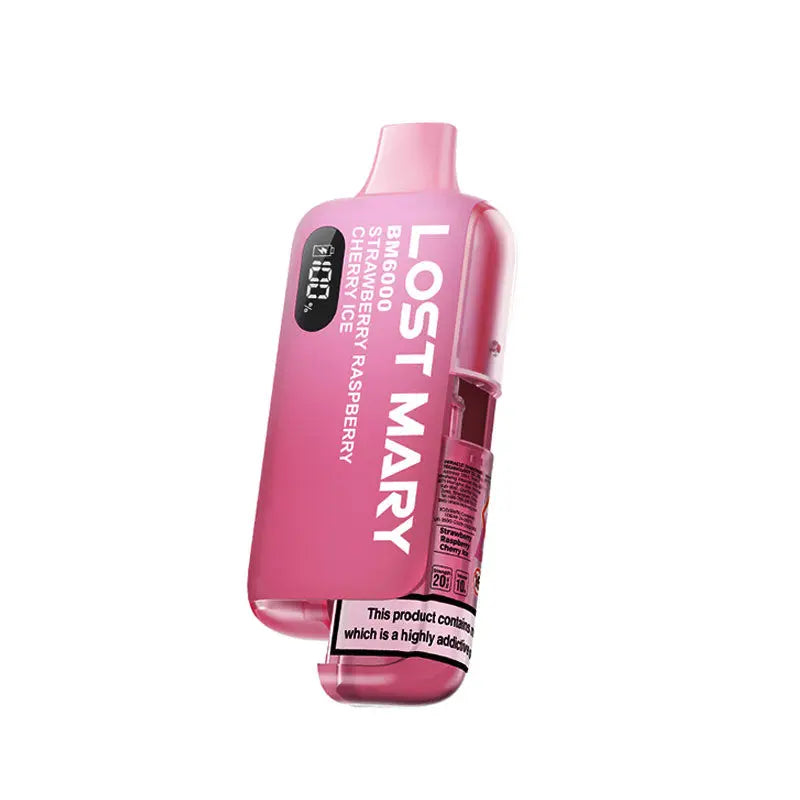 Lost Mary BM6000 Strawberry Raspberry Cherry Ice Disposable Vape  - 20mg Lost Mary