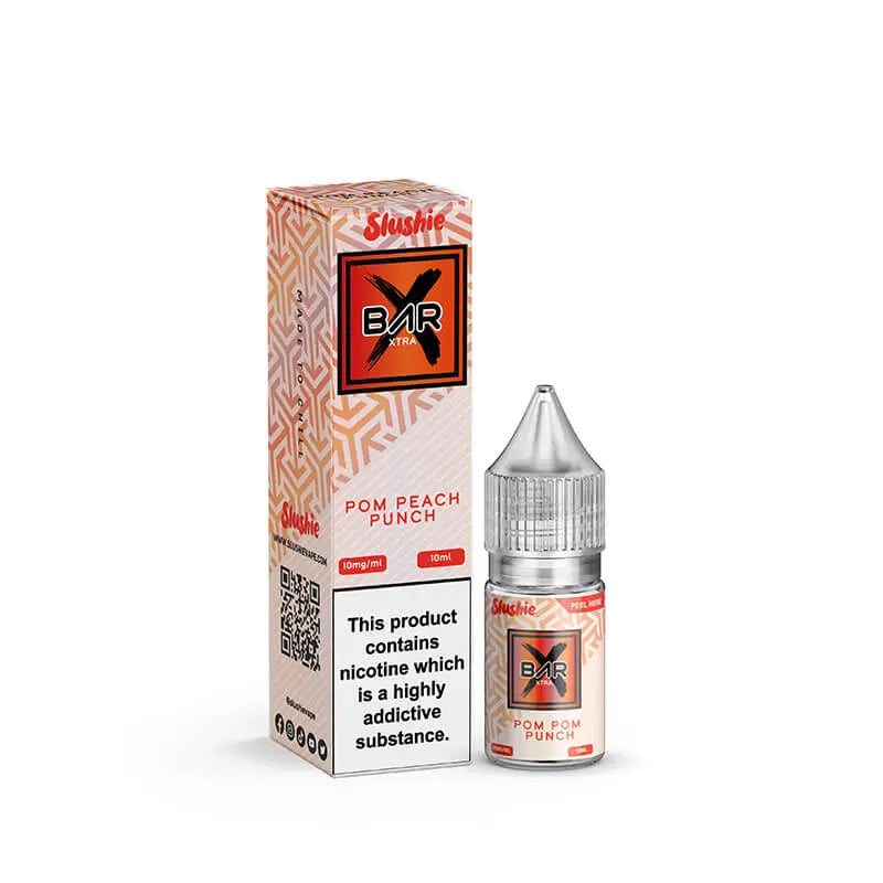 Slushie Bar Xtra Pom Peach Punch 10ml Nic Salt E-Liquid Slushie