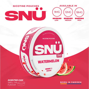 SNU Watermelon Nic Pouches by Bar Juice SNU